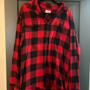 Sonoma Red and Black Checkered Shirt